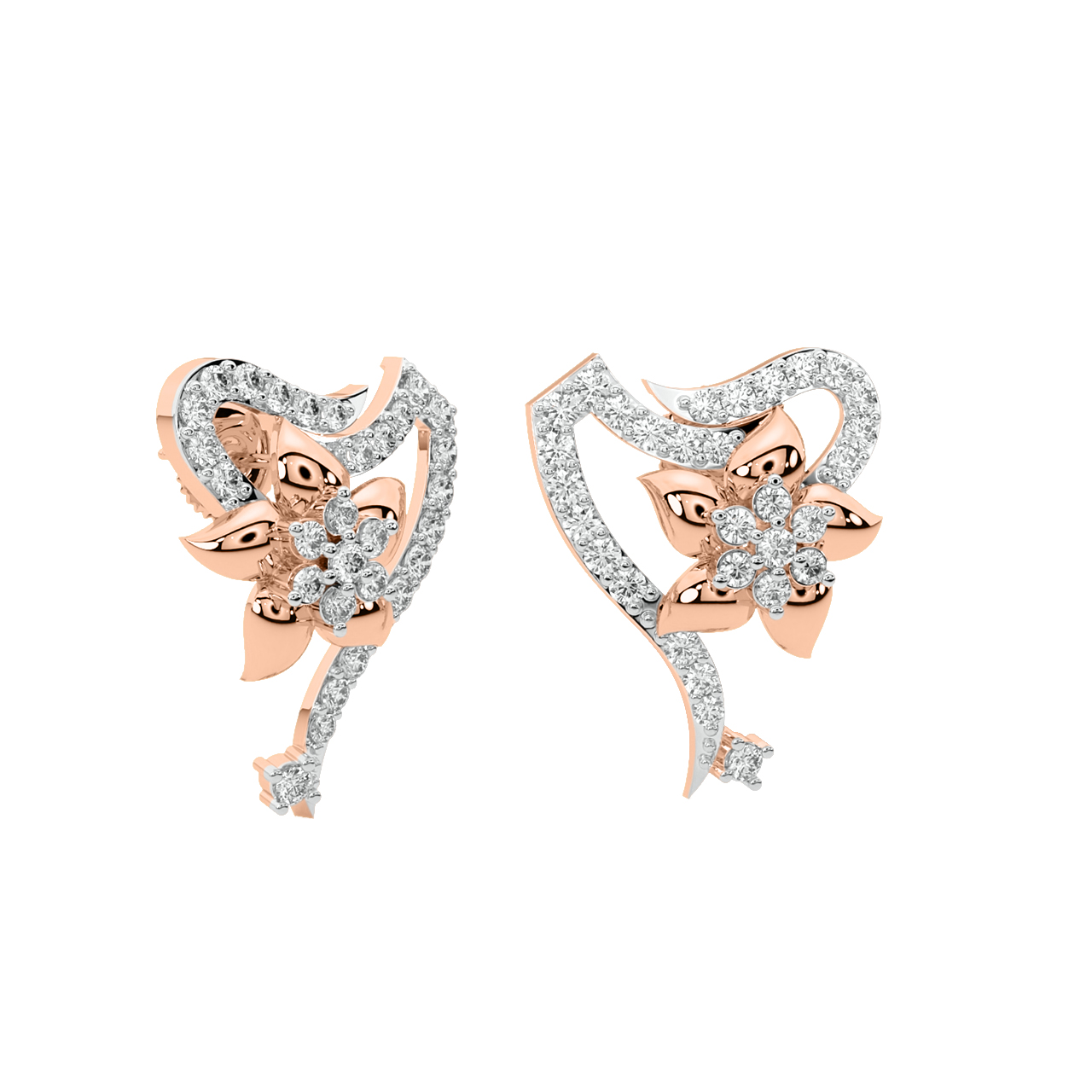 Miriam Round Diamond Stud Earrings